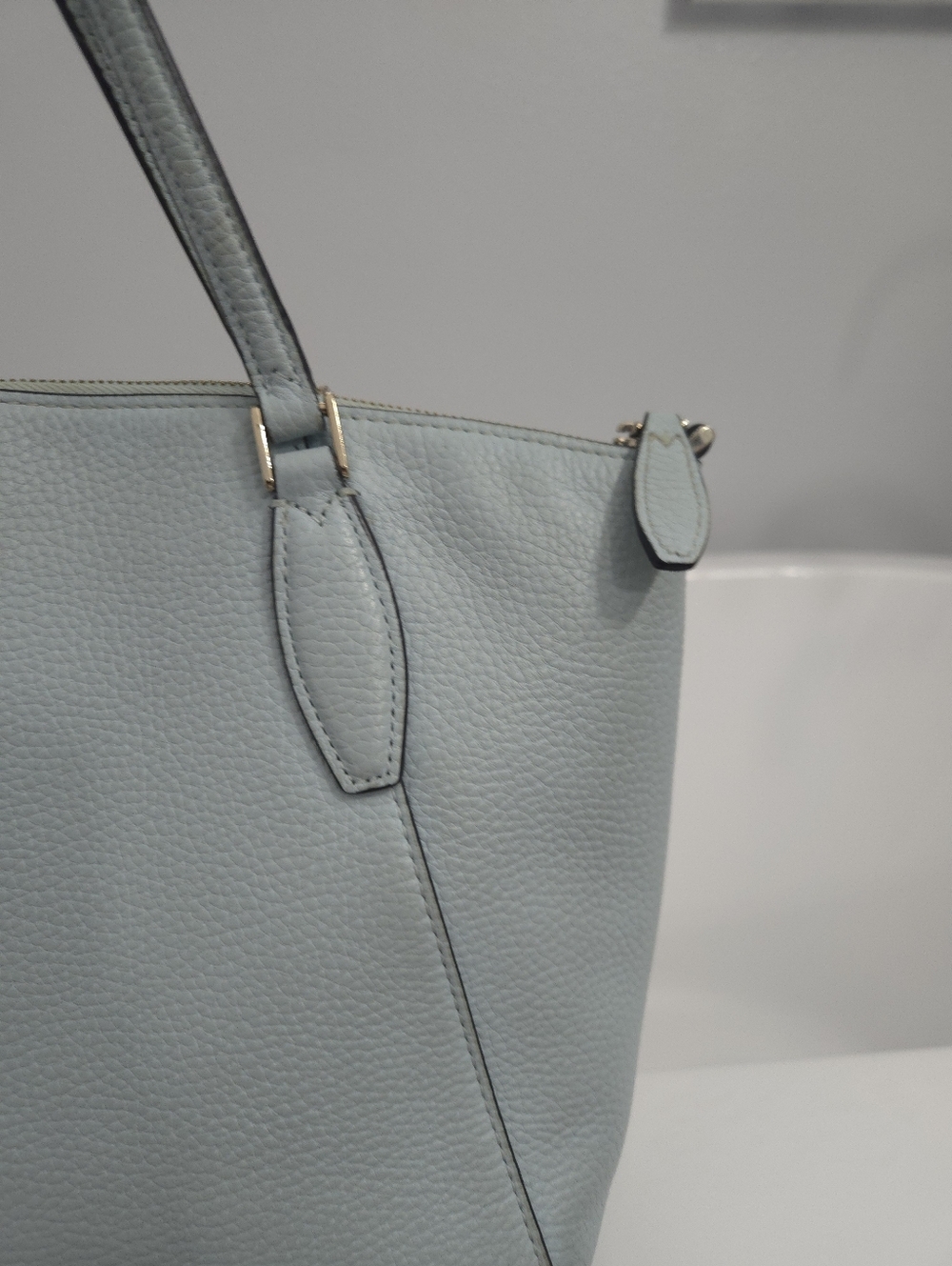 Kate Spade Monica Pebbled Leather Satchel (MISSING STRAP) - Picture 8 of 14
